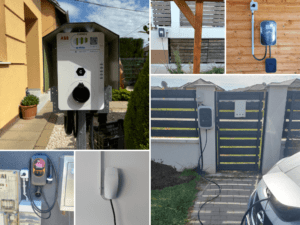 Elektromos autó otthoni töltése lakossági környezetben