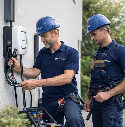 Szakszerű elektromos autó töltő telepítés tapasztalt villanyszerelőkkel
