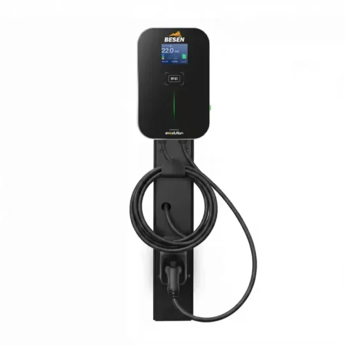Besen WALLBOX töltőoszlop DUO (2×22 kW) (2x3x32A) (6m Type 2) RFID