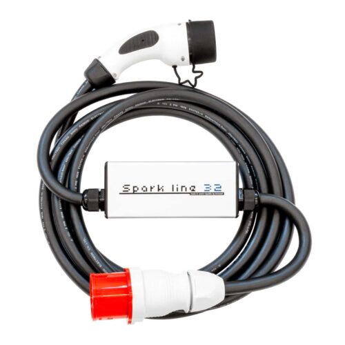 SPARK LINE 32 állítható otthoni töltő – 22kW – 12m Type2