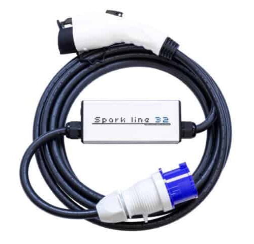 SPARK LINE 32 állítható otthoni töltő – 7,4kW – 5m Type1