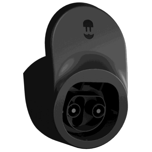 Wallbox fekete kábel tartó és kábelfej dock egyben