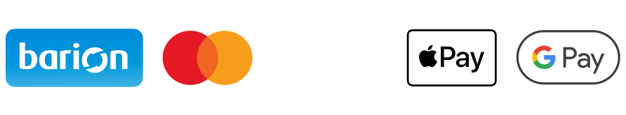 Barion, Mastercard, VISA, Apple Pay és Google Pay elfogadóhely